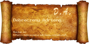 Debreczeny Adrienn névjegykártya